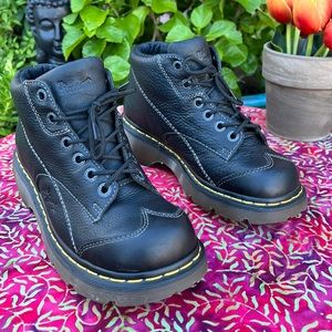 🌺 Dr. Martens Daisy 12278 Vintage 90’s Y2K Chunky Black Platform Ankle Boots